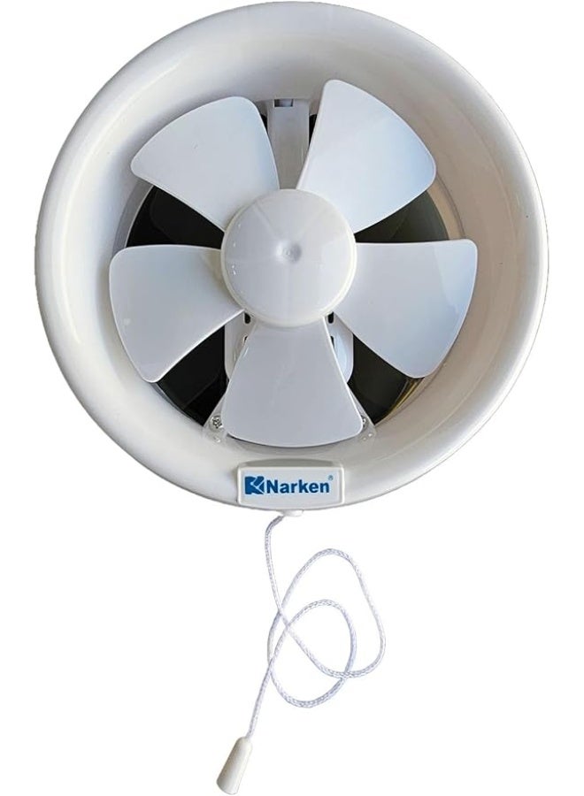 Narken Exhaust Fan 6 Inches for window of the kitchen or bathroom office Power 13W Speed 1900r min Air Volume 200m³ h full copper motor. - Image 2